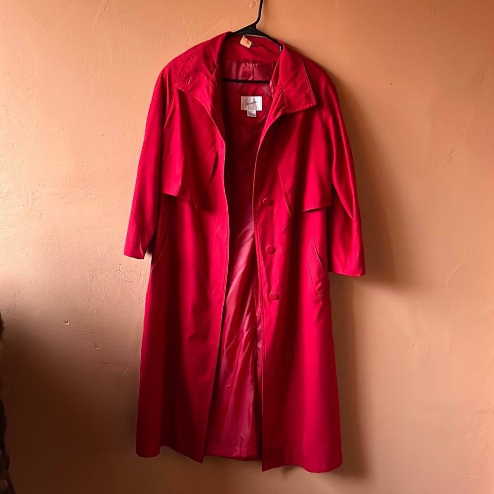 Red long coat